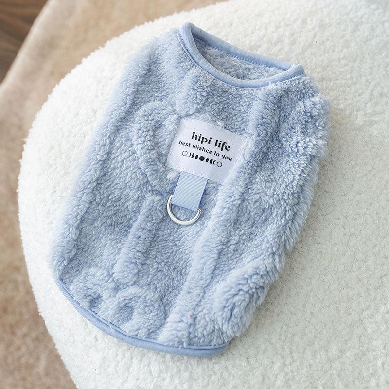 ペット服 犬服 秋冬用 牽引ロープ付き 牽引ロープ安全 戸外運動 防風 防寒 簡単脱着式 お散歩お出かけウェアに ペット用品 XS-XXL - 楽カート