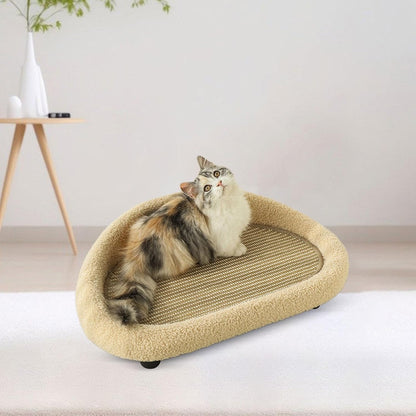 猫 爪とぎ キャットソファー ペットマット 爪に強いソファー 猫 ベッド  ペットベッド  小型犬 寝床 通年タイプ キャットベッド 猫ちゃんの遊園地 キャットベッド マット キャットベッド 年中通用 おしゃれ ソファー 背もたれ付き