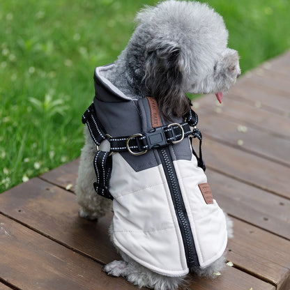 ハーネス一体型コート 犬服 犬の服 犬 服 秋冬 冬 秋服 冬服 防寒ボアドッグウェア ドッグウエア 人気 可愛い 暖かい ペット アウター コート