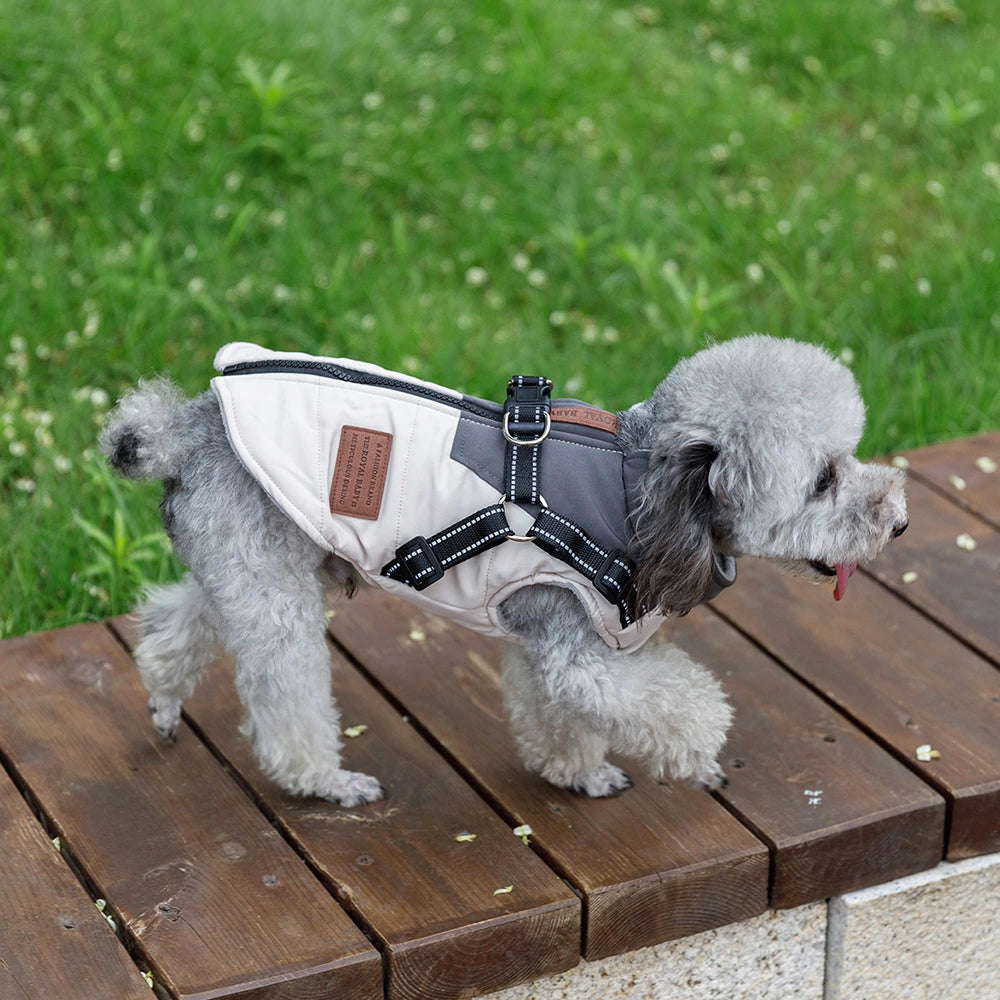 ハーネス一体型コート 犬服 犬の服 犬 服 秋冬 冬 秋服 冬服 防寒ボアドッグウェア ドッグウエア 人気 可愛い 暖かい ペット アウター コート