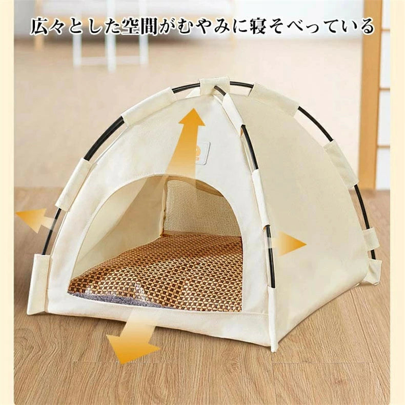 キャット ハウス ちぐらタイプ 猫小屋 猫ベッド キャットハウス 猫ベッド ペット用ベッド 小型犬ベッド ウレタンクッション付き 夏用 猫ちぐら ドーム ひんやり ハウス おしゃれ 大型猫 ベット